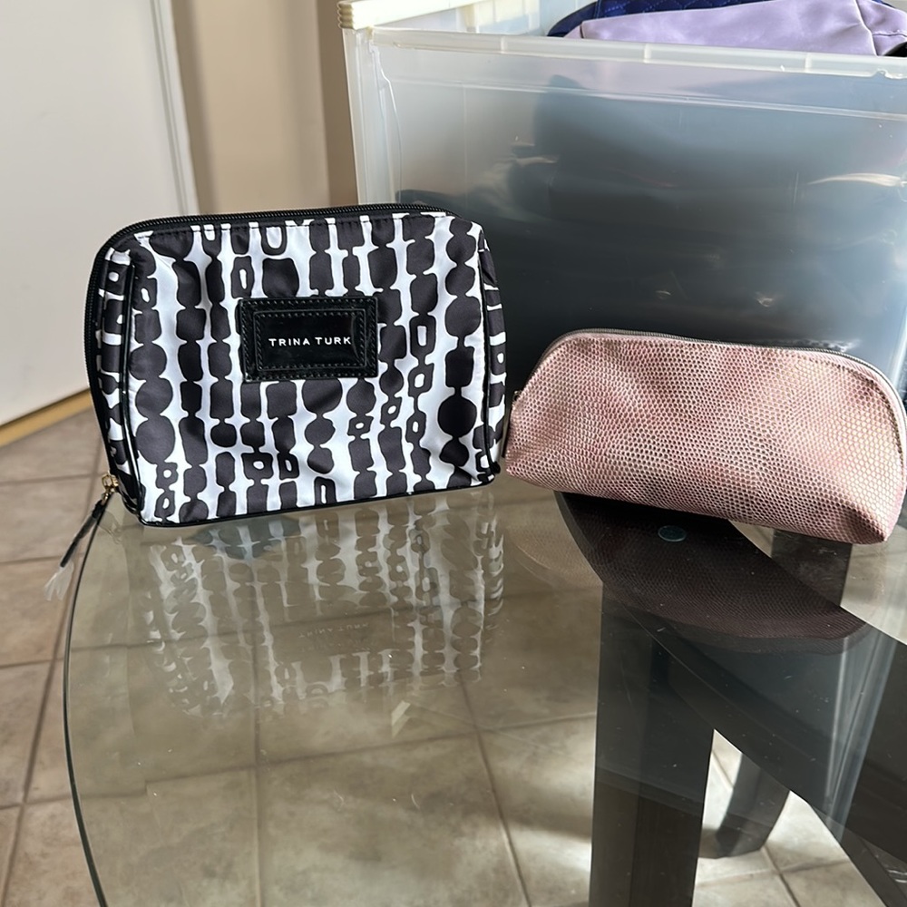 Trina Turk Pouch and Estée Lauder Pouch NEW